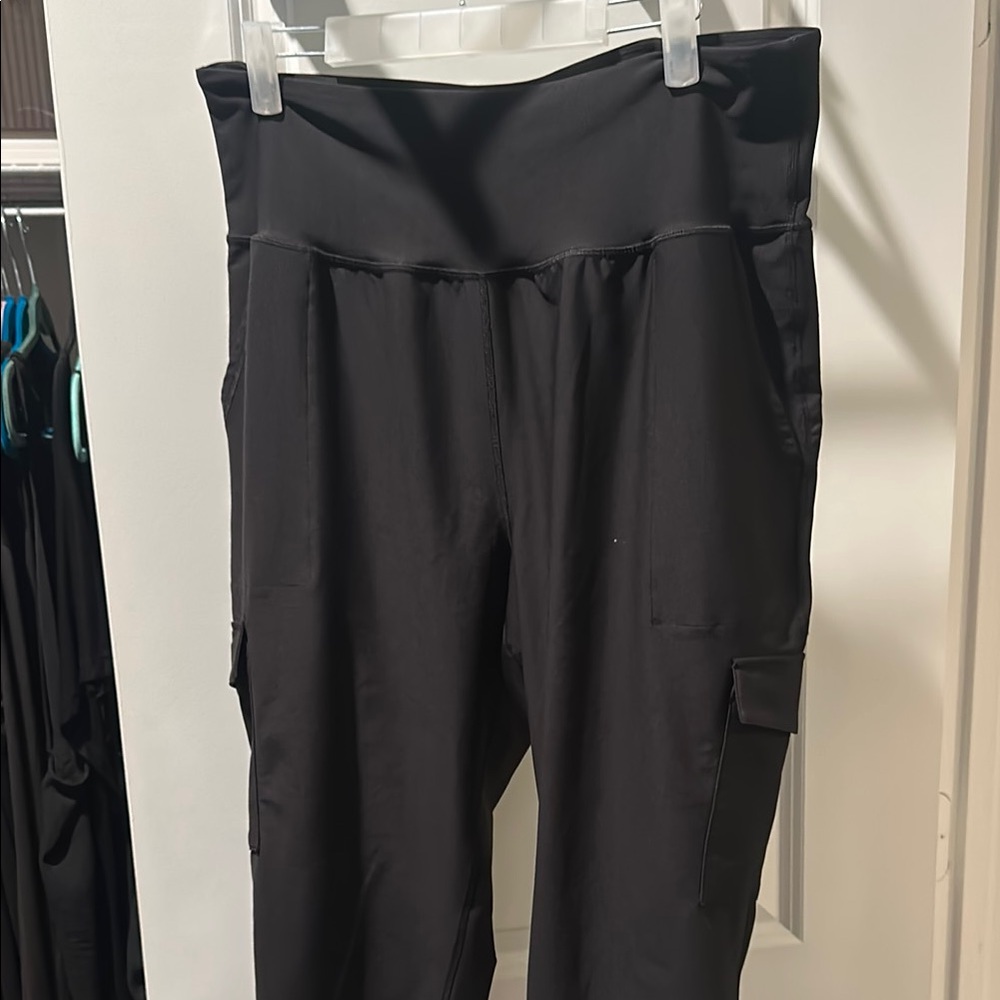 Old Navy Black Joggers with High-Rise Waist